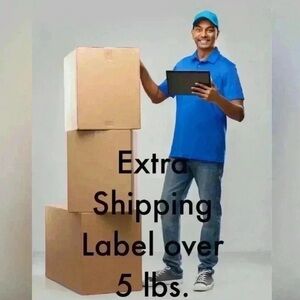 Extra shipping label over 5 pounds